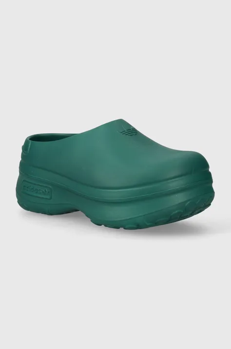 Чехли adidas Originals Adifom Stan Mule W в зелено с платформа IE0481