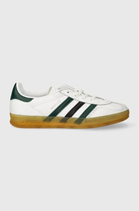Δερμάτινα αθλητικά παπούτσια adidas Originals Gazelle Indoor W χρώμα: άσπρο