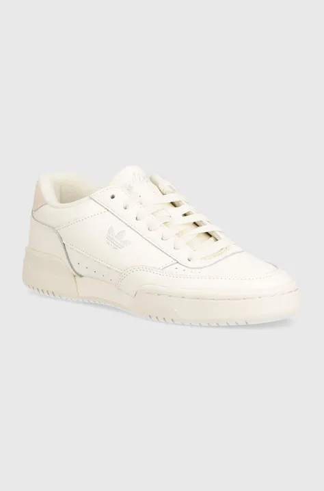 adidas Originals leather sneakers Court Super W beige color IE8079
