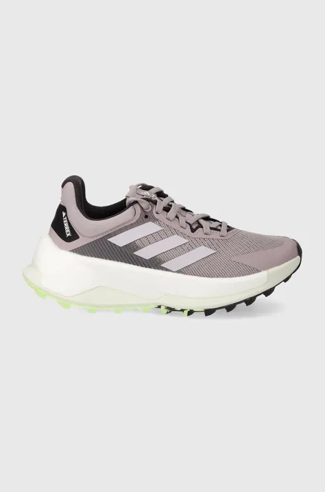 Παπούτσια για τρέξιμο adidas TERREX Soulstride Ultra W χρώμα: μοβ, IE8457