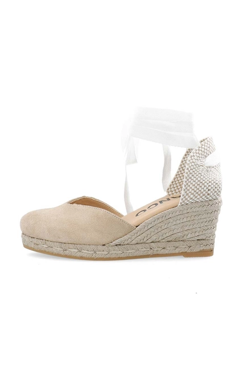 Bianco espadryle BIAIBIZA kolor beżowy na koturnie 11201300