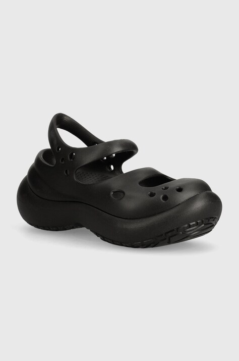 Sandály Crocs Phaedra dámské, černá barva, na platformě, 209560