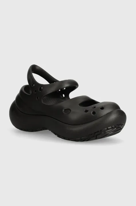 Sandale Crocs Phaedra za žene, boja: crna, s platformom, 209560