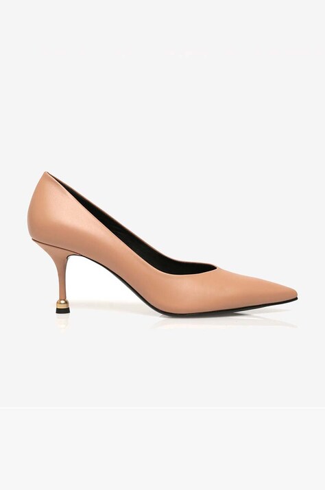 Vanda Novak tacchi in pelle Pola colore beige