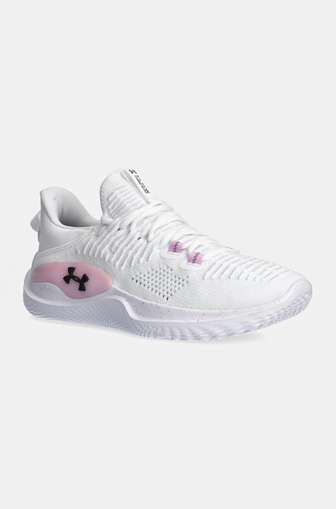 Tréninkové boty Under Armour Flow Dynamic IntelliKnit bílá barva