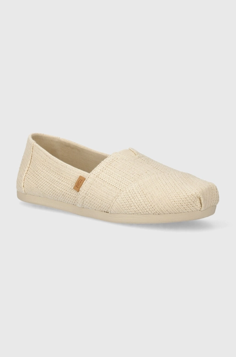 Espadrilky Toms Alpargata béžová farba, 10020656