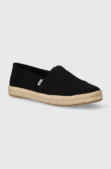 Espadrilky Toms Alpargata Rope 2.0 čierna farba, 10020687