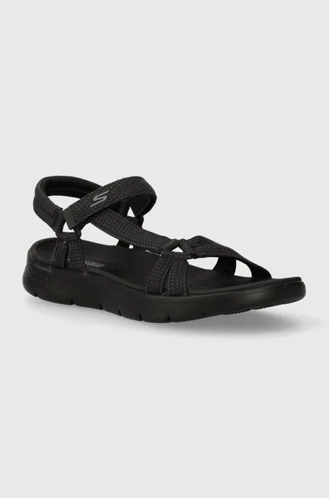 Sandále Skechers GO WALK FLEX dámske, čierna farba