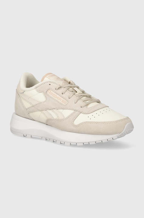 Δερμάτινα αθλητικά παπούτσια Reebok Classic Classic Leather χρώμα: γκρι, 100074461