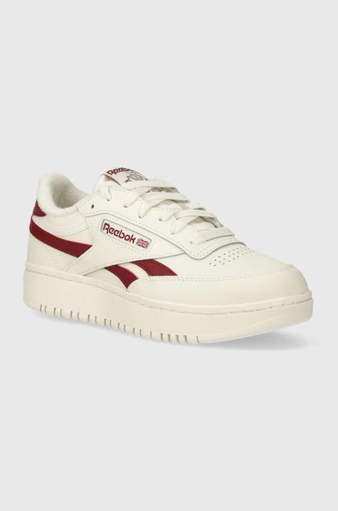 Usnjene superge Reebok Classic Club C bež barva, 100202356