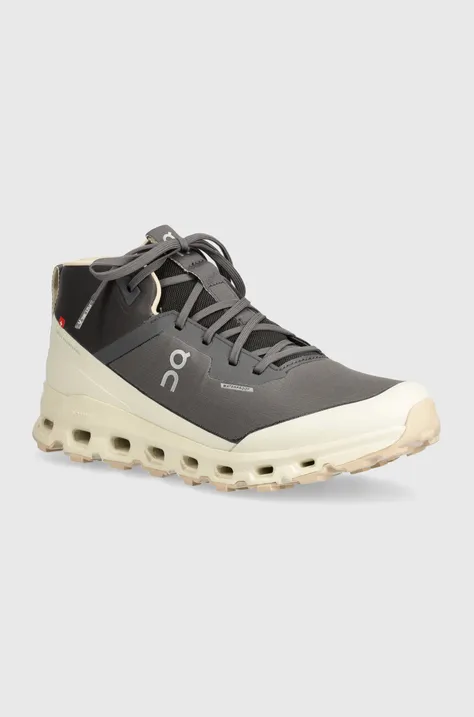 Παπούτσια ON running Cloudroam Waterproof χρώμα: γκρι