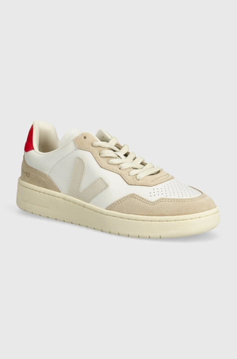 Veja sneakers din piele V-90 culoarea bej, VD2003459