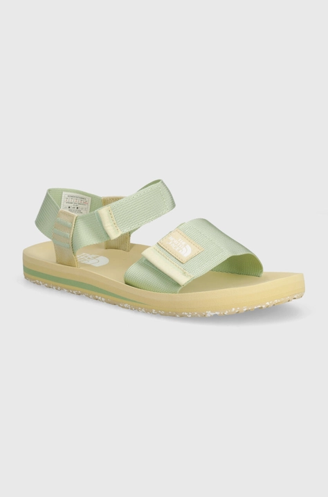 The North Face sandale SKEENA SANDAL femei, culoarea verde, NF0A46BFOPK1