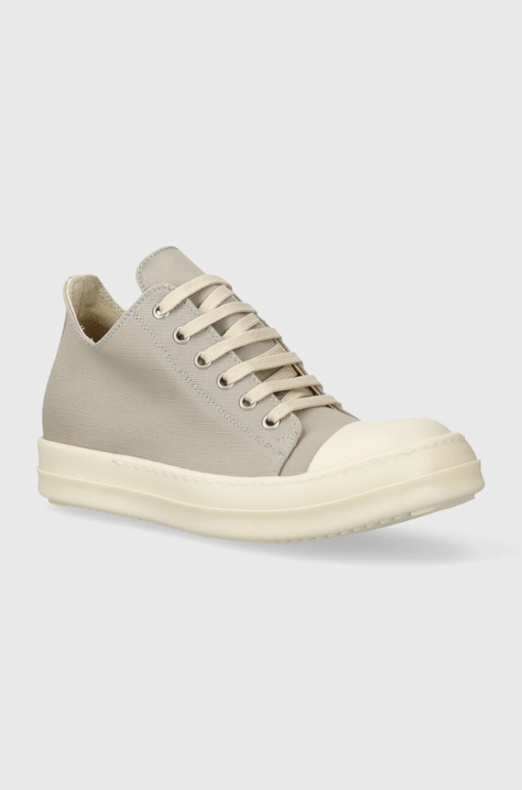 Πάνινα παπούτσια Rick Owens Woven Shoes Low Sneaks χρώμα: γκρι, DS01D1802.CB.811