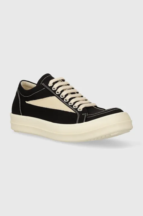 Tenisky Rick Owens Woven Shoes Vintage Sneaks dámske, čierna farba, DS01D1803.CBLVS.911