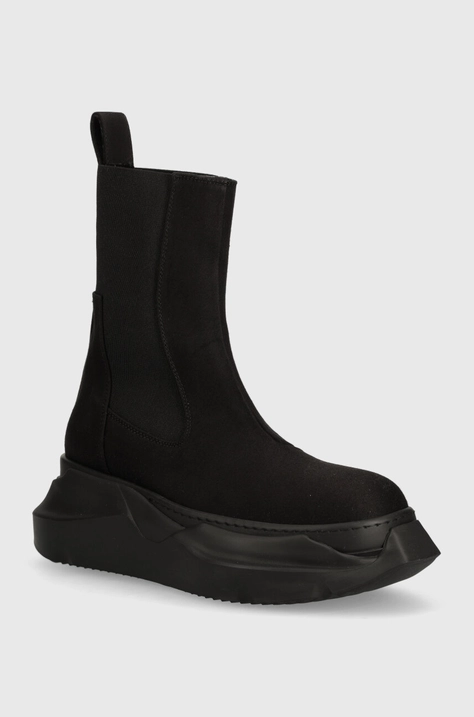 Gležnjače Rick Owens Woven Boots Beatle Abstract za žene, boja: crna, s platformom, DS01D1846.NDK.99