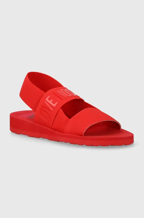 Sandale Love Moschino za žene, boja: crvena, JA16033G0IJN7500