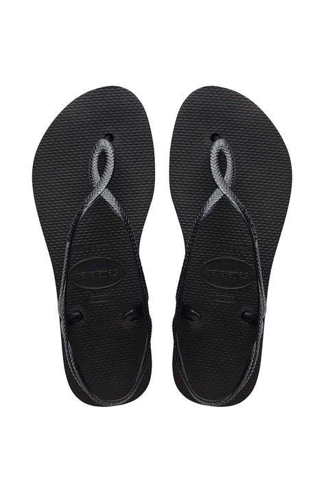 Havaianas sandale LUNA FLATFORM femei, culoarea albastru marin, 4148600.0090