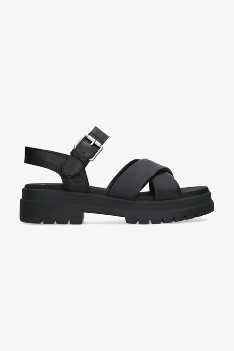 Timberland leather sandals London Vibe black color TB0A2QVJ0151