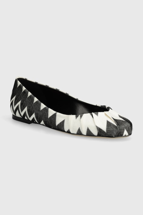 Baleríny Missoni Iris čierna farba, M31_022
