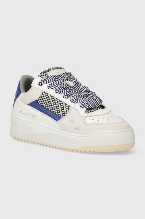 Filling Pieces leather sneakers Avenue Isla blue color 52133913010