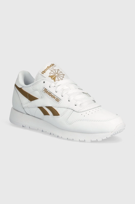 Δερμάτινα αθλητικά παπούτσια Reebok Classic Classic Leather χρώμα: άσπρο, 100074357