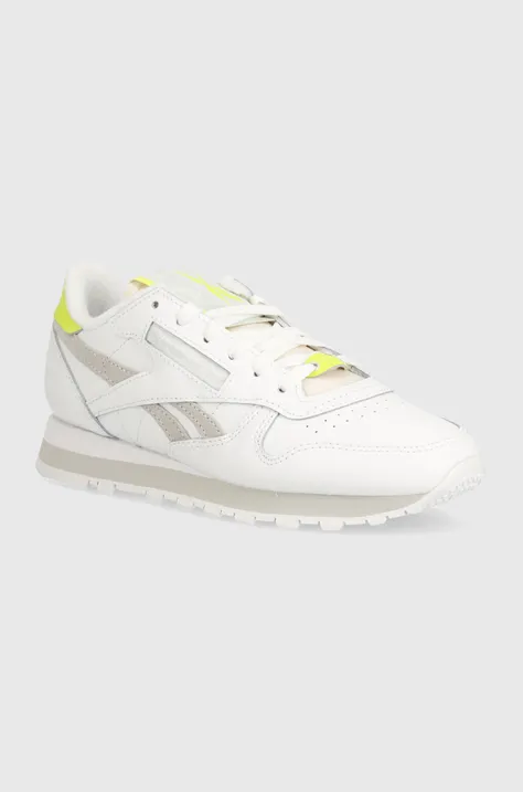 Δερμάτινα αθλητικά παπούτσια Reebok Classic Classic Leather χρώμα: άσπρο, 100074619