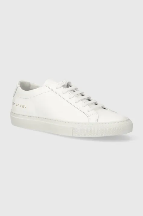 Lacoste leather sneakers Original Achilles Low white color 3701