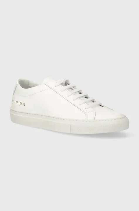 Кожаные кроссовки Lacoste Original Achilles Low цвет белый 3701