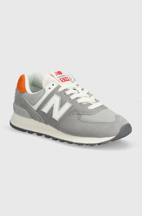 Αθλητικά New Balance 574 χρώμα: γκρι, WL574YG2