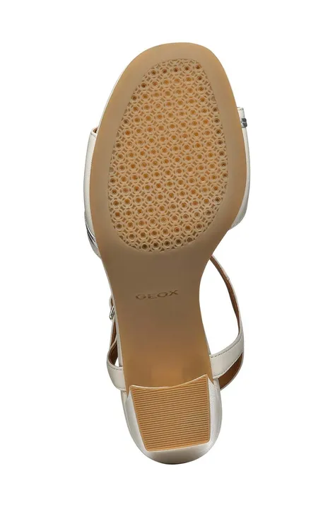 Geox sandały skórzane D NEW ERAKLIA 80 F kolor beżowy D45RPF 000TU C5322