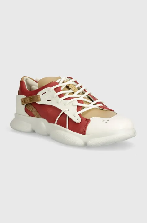 Δερμάτινα αθλητικά παπούτσια Camper Karst χρώμα: μπεζ, K201439-022