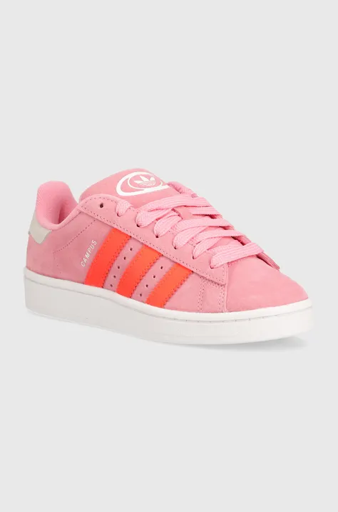 Semišové sneakers boty adidas Originals Campus 00s růžová barva, IF3968