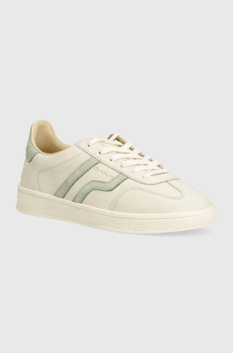 Gant sneakers din piele intoarsă Cuzima culoarea bej, 29531815 G912