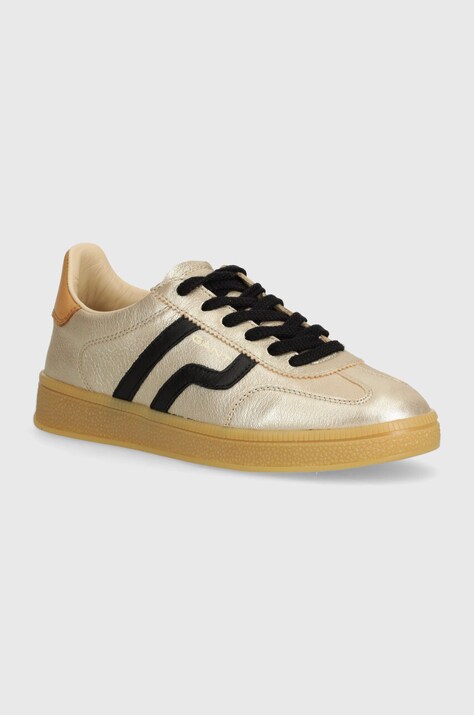 Gant sneakers din piele Cuzima culoarea auriu, 29531821 G916