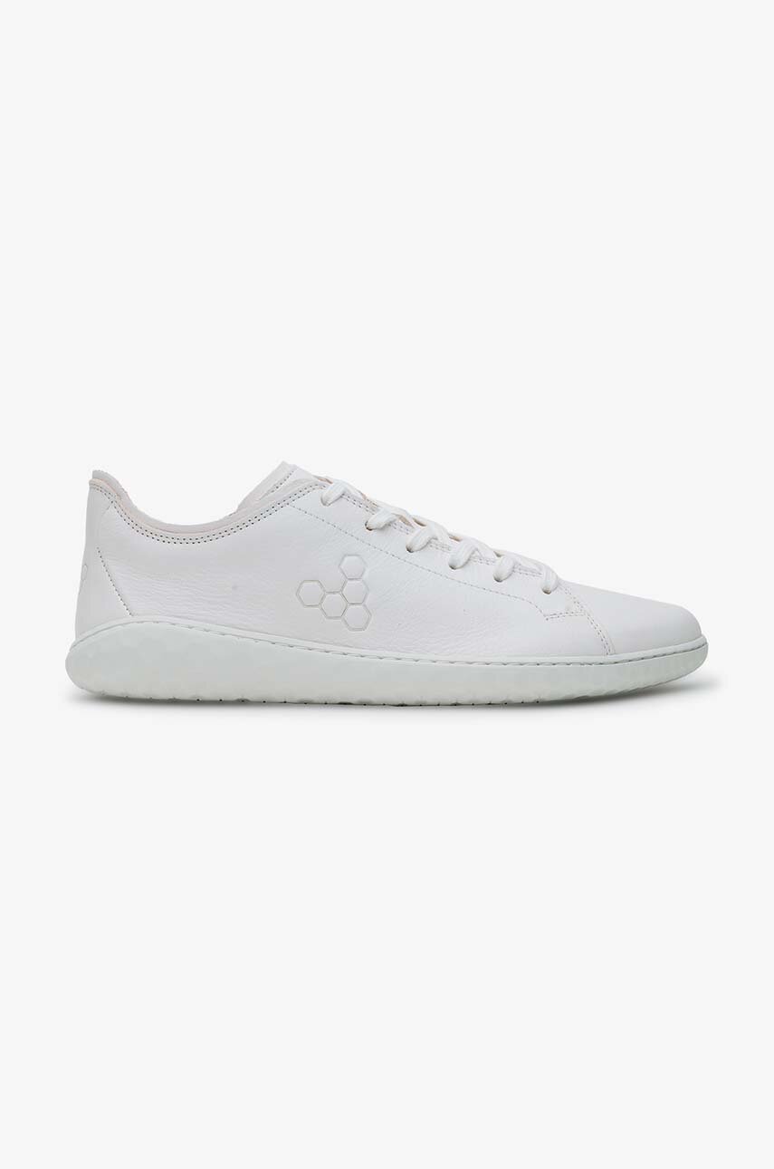 Kožené sneakers boty Vivobarefoot GEO COURT III bílá barva, 201056