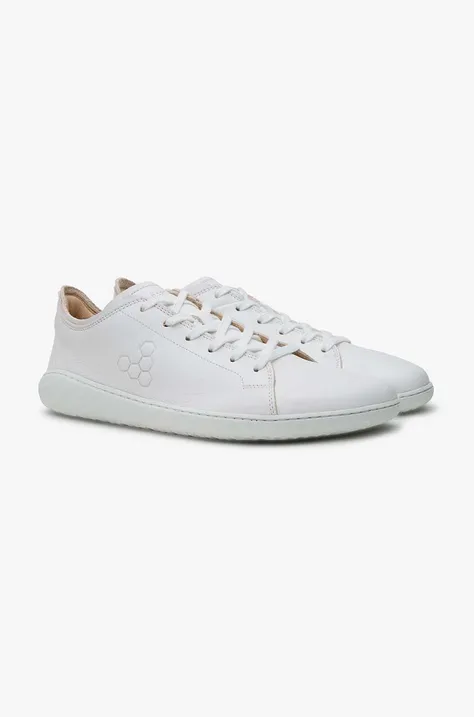 Vivobarefoot sneakersy skórzane GEO COURT III kolor biały 201056