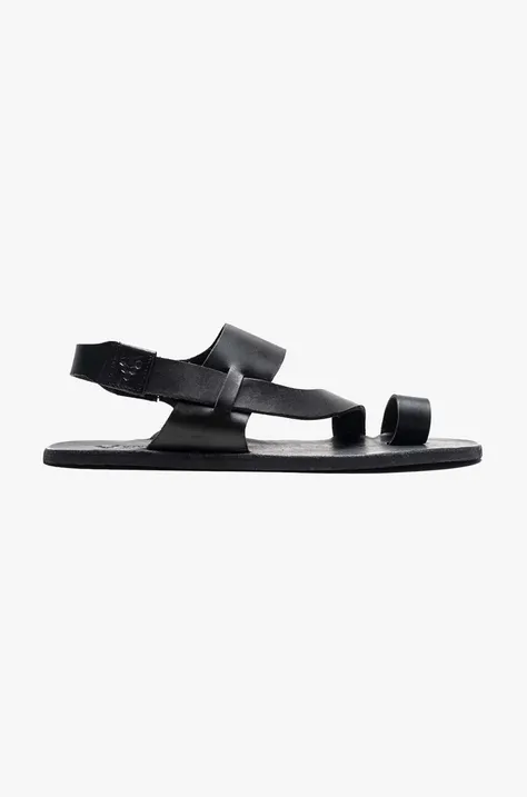 Kožené sandály Vivobarefoot OPANKA SANDAL dámské, černá barva, 203225