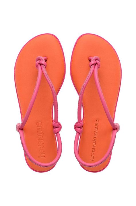 Σανδάλια Havaianas UNA ACAI χρώμα: πορτοκαλί, 4149616.7608