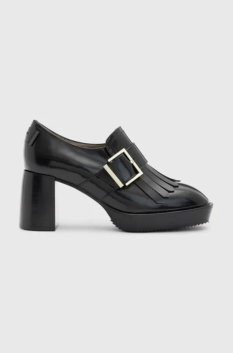 AllSaints pantofi de piele Zia culoarea negru, cu toc drept, WF550Z