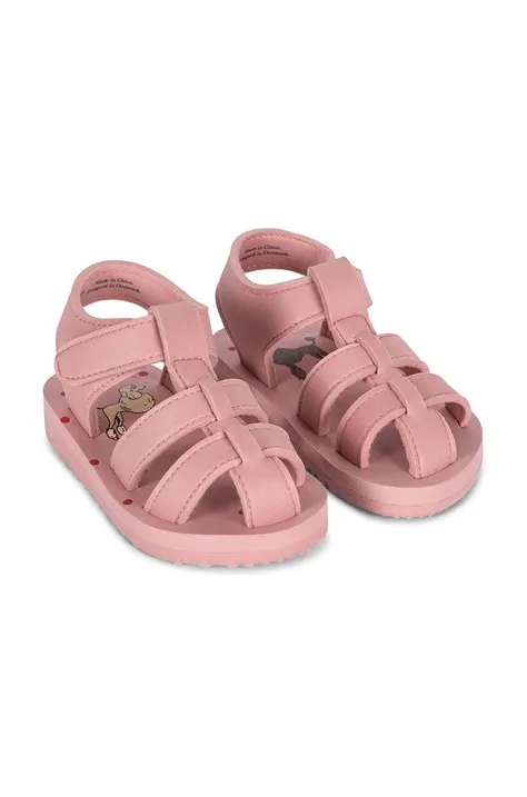 Konges Sløjd sandali per bambini colore rosa