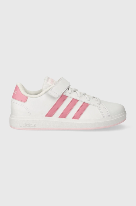 adidas sneakers pentru copii GRAND COURT 2.0 EL K culoarea alb