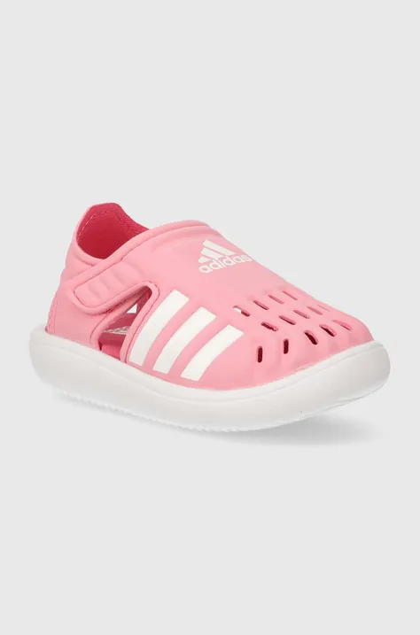 Дитяче водне взуття adidas WATER SANDAL I колір рожевий