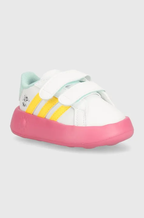 Παιδικά αθλητικά παπούτσια adidas GRAND COURT MINNIE CF I x Disney χρώμα: ροζ