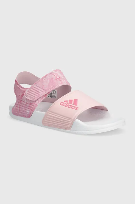 Дитячі сандалі adidas ADILETTE SANDAL K колір рожевий