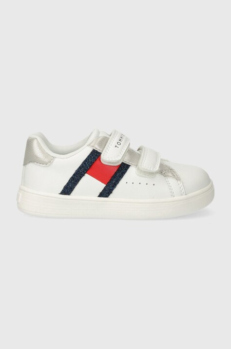Παιδικά αθλητικά παπούτσια Tommy Hilfiger χρώμα: άσπρο