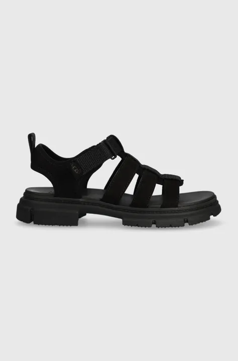 Dětské sandály UGG ASHTON MULTISTRAP černá barva