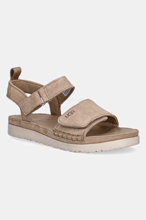 UGG sandale din piele intoarsa pentru copii GOLDENSTAR culoarea bej