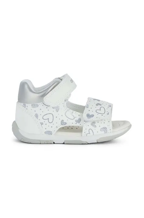 Detské sandále Geox SANDAL TAPUZ biela farba