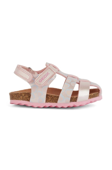 Παιδικά σανδάλια Geox SANDAL CHALKI χρώμα: ροζ